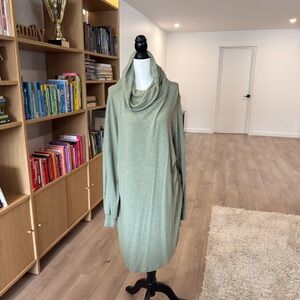 Green Cowl Neck Sweater ASOS Dress